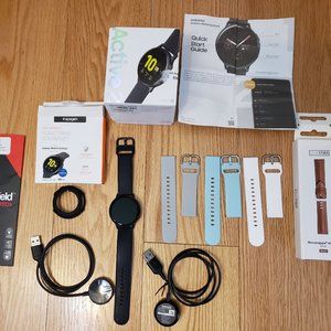 Mint Samsung Galaxy Watch Active 2 Bluetooth 44mm Black SM-R20 Accessories Sport